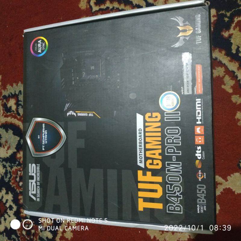 Mobo Asus Tuf Gaming B450M Pro II