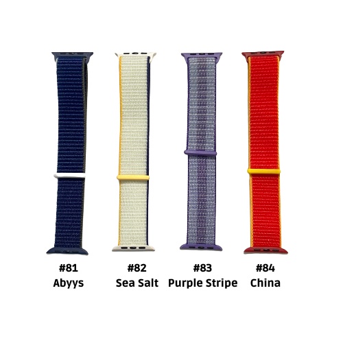 Strap untuk Apple watch series 1 2 3 4 5 6 7 8 9 ULTRA SE IWO HW 41 45 42 44 38 40mm Tali Jam Tangan Strap NYLON Sport Band iwatch