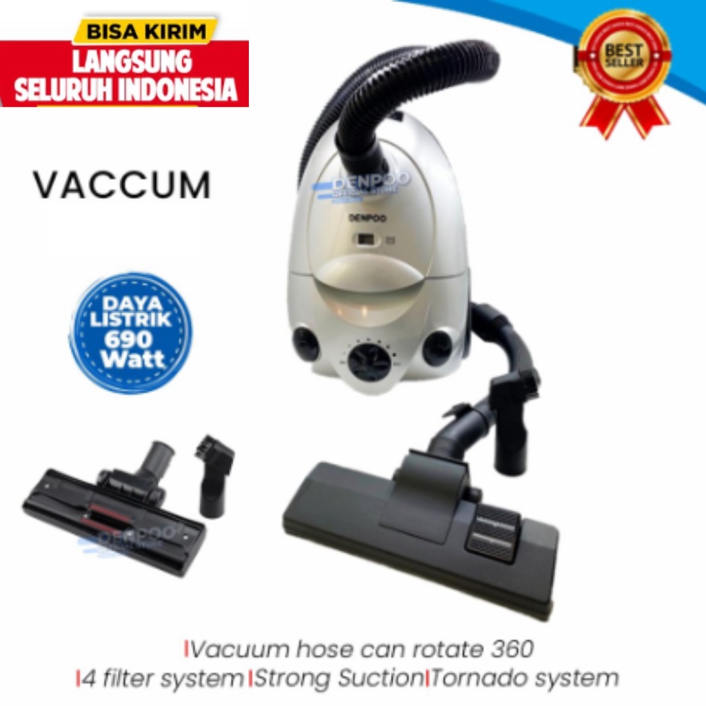 Vacuum Cleaner VC 0021 Penghisap Debu Otomatis dengan Tornado System