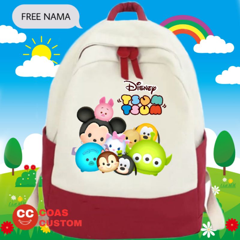 TAS RANSEL disney TSUM TSUM TAS ANAK SEKOLAH