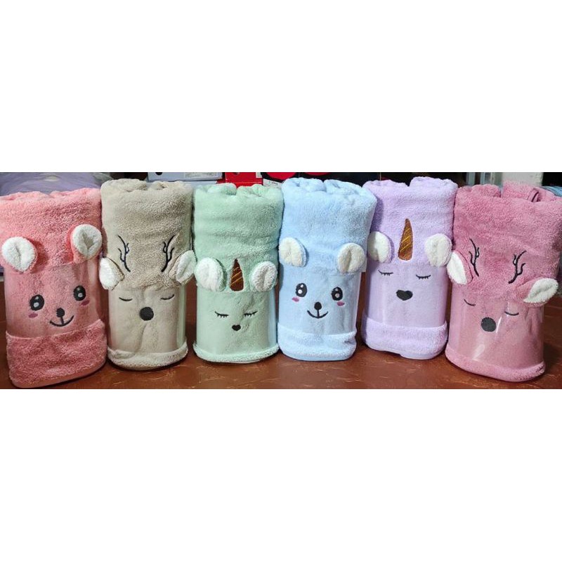 ATB Handuk Microfiber Sarang Lebah Uk 50x100 Bordir Mata Termurah
