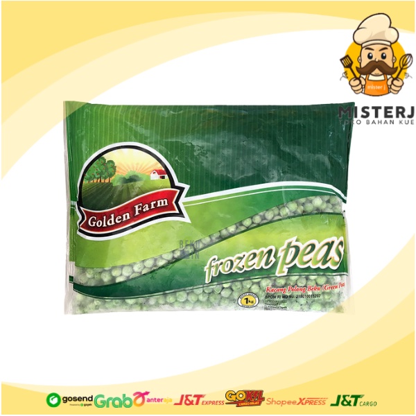 

Golden Farm Green Peas 1 Kg | Kacang Polong Frozen Siap Pakai | Tanpa es batu