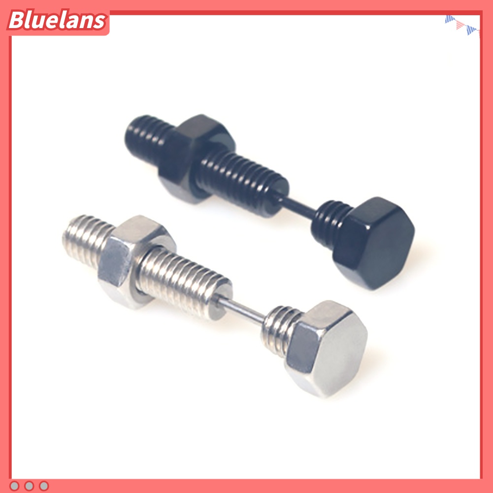 1 Pc Anting Stud Sekrup Bahan Stainless Steel Untuk Pria Dan Wanita
