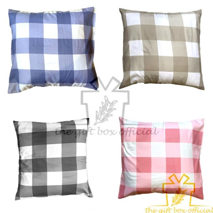 Sarung Bantal Sofa 40x40 / Sarung Bantal Sofa - motif kotak - TGB
