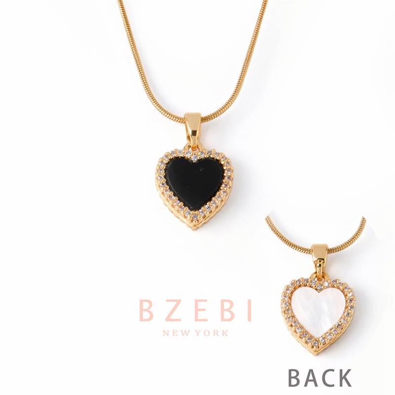 Kalung Liontin Hati Bahan Stainless Steel Lapis Emas 18k Anti Karat Gaya Korea Dengan Kotak 1075n