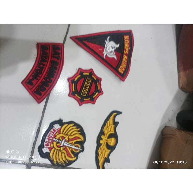 Bordir Timbul Brimob