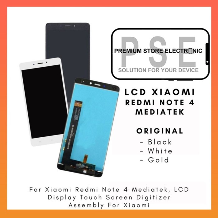 LCD Xiaomi Redmi Note 4 Mediatek ORIGINAL Touchscreen Garansi 1 Bulan