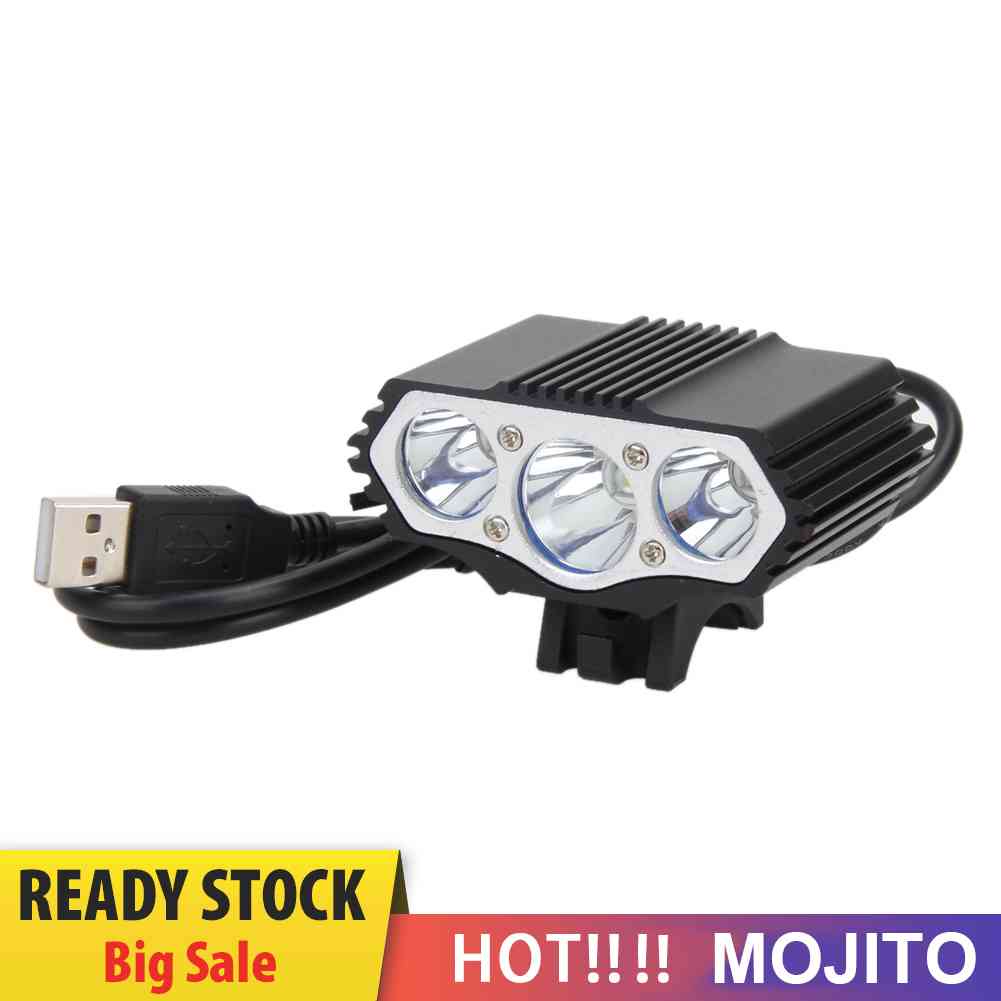 Lampu Depan Sepeda 12000lm 3 x XML T6 LED 4 Mode