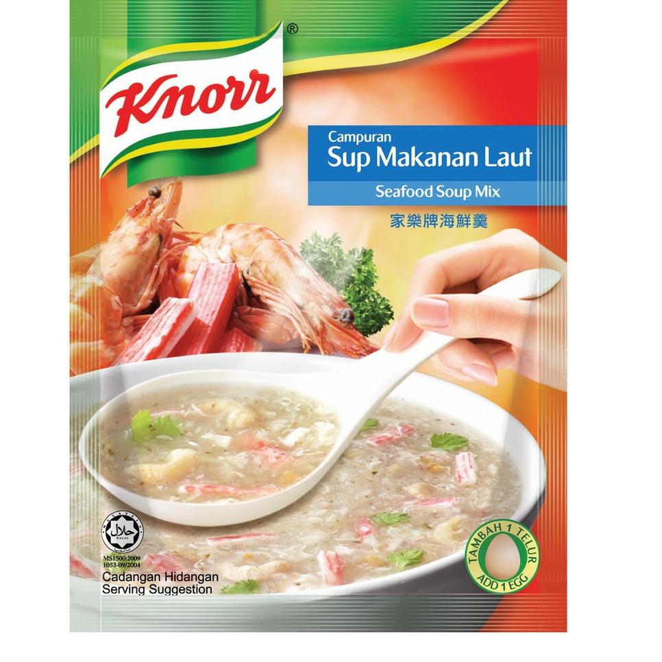 

PROMO HARI INI Knorr Soup Mix - cream mushroom/chicken/ seafood/ hot& sour/tiger lily serbuuu !