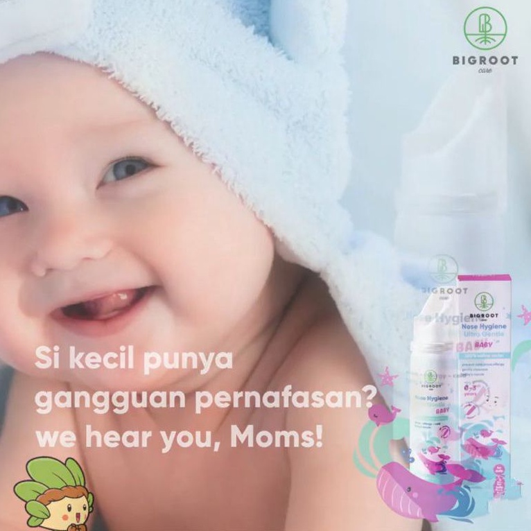 Bigroot Nasal Spray Baby_kids_adult semprot hidung aman halal 50 ml