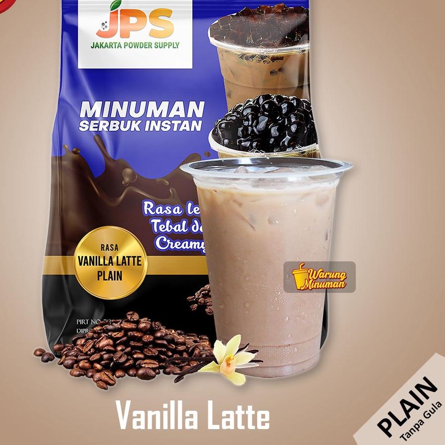 

11.11✔️Bubuk Minuman 1 kg Rasa Vanilla Latte - Plain Tanpa Gula JPS Powder Serbuk Instan Kiloan|RA6