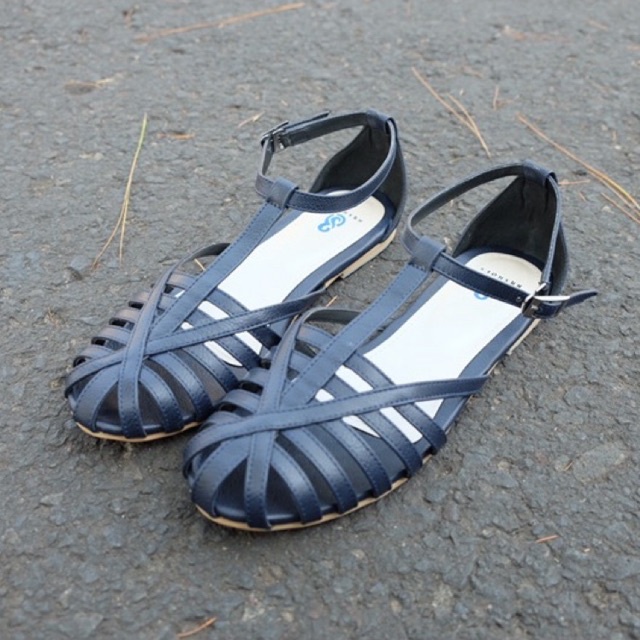 [SIAP KIRIM] BRShoes40 FT Donker Sandal Tali Casual Flat Wanita