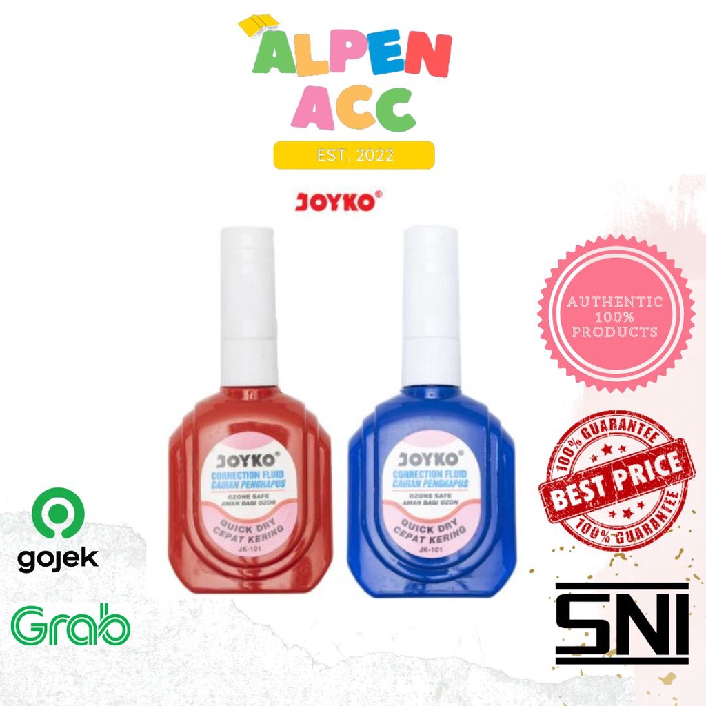 

JOYKO Correction Fluid JK-101 JK-101A | TipE X | Tip X Cair Joyko