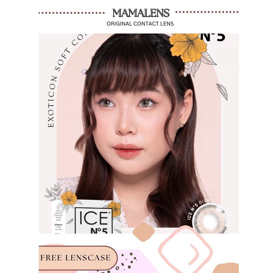 Softlens Ice N5 Minus -3.25 sd -6.00 Free Lenscase -MAMALENS