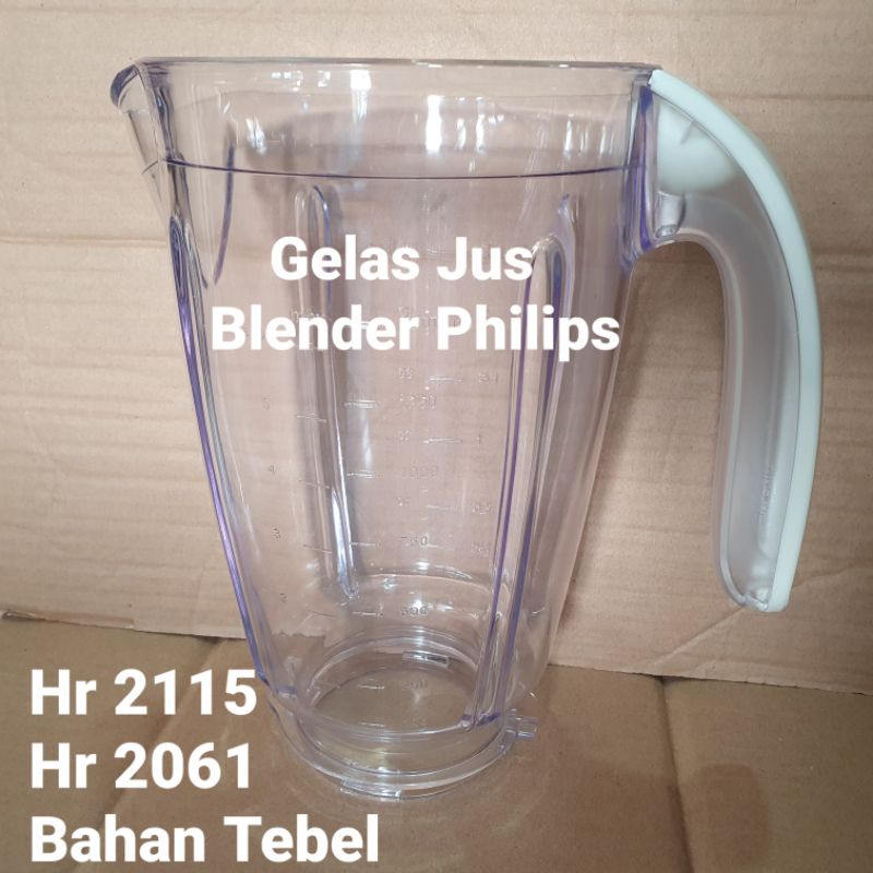 GELAS JUS BLENDER PHILIPS HR2115 2061 PLASTIK