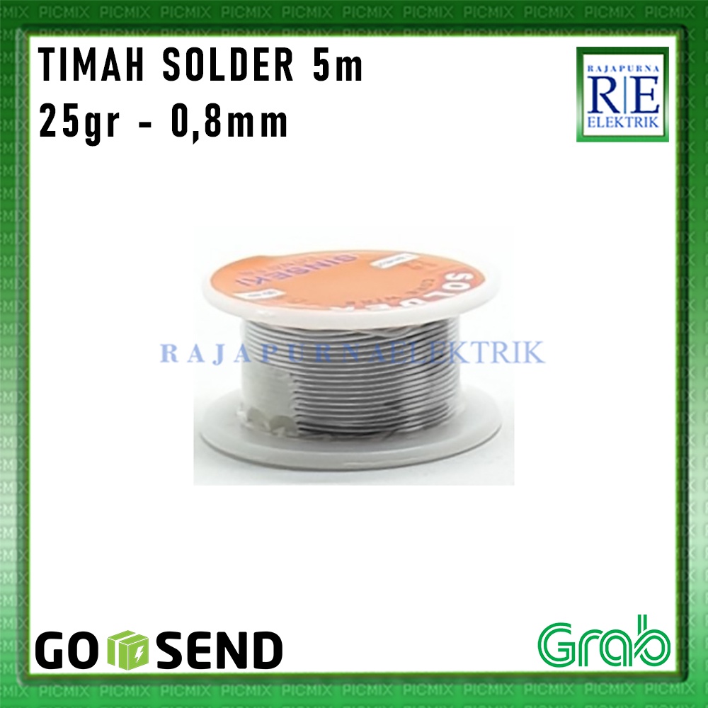 Timah Solder ERKE/SINSEKI Solder Core Wire 5M Meter 25gr 0,8mm (60/40)