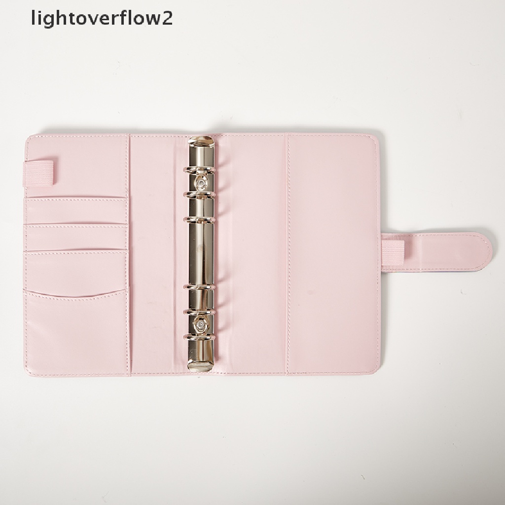 (lightoverflow2) Amplop Binder Organizer Bahan Kulit Ukuran A6 Untuk Buku Agenda