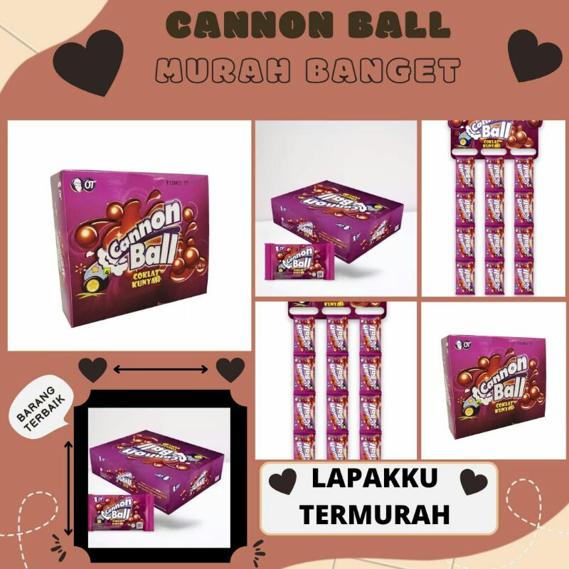 

PERMEN CANNON BALL 3 BOX 72 PCS MURAH / PERMEN CANNON BALL MURAH BANGET