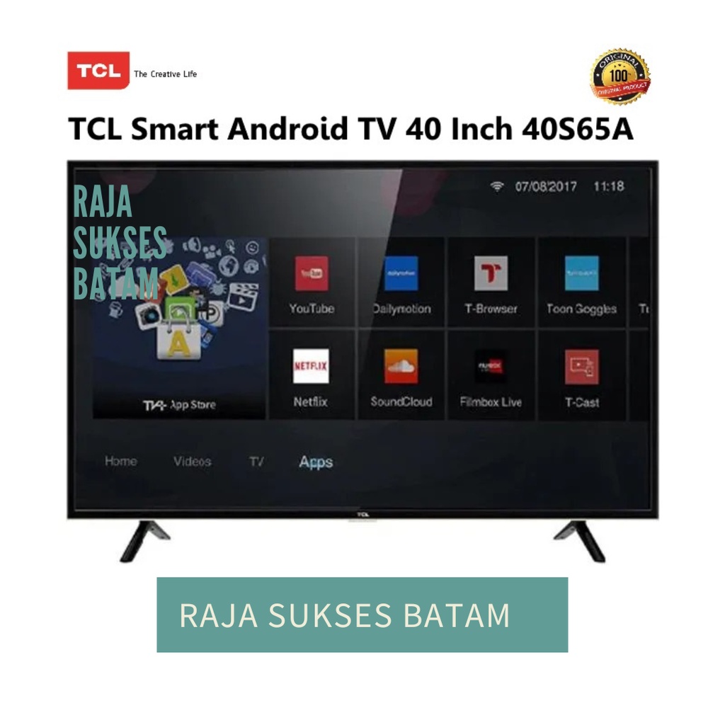 Led Digital Android TV 40 Inch TCL Type: 40S65A batam