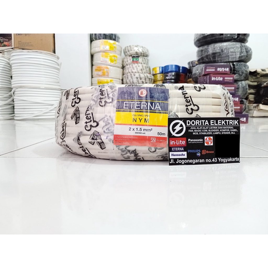 Kabel ETERNA NYMHY 2x1,5 Meteran