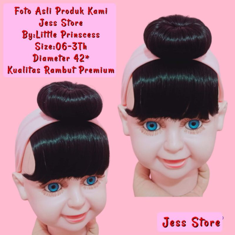 Bandana Wig Korea Poni Cepol / Bandana Rambut Poni Sanggul 03-3Th