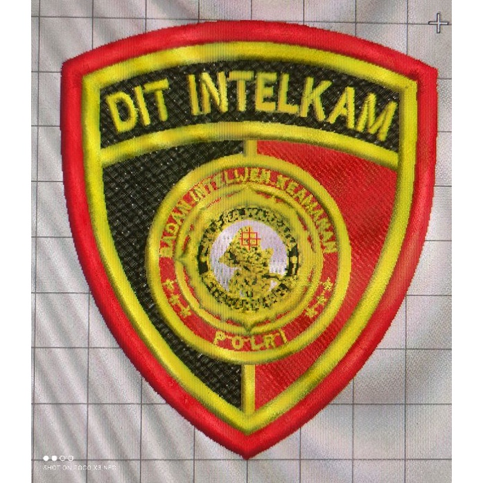 Logo Intelkam Polri Terbaru Bordir Timbul