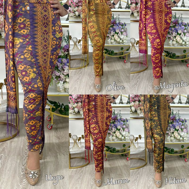 rok batik/ kamen jadi moscref motif batik + selendang