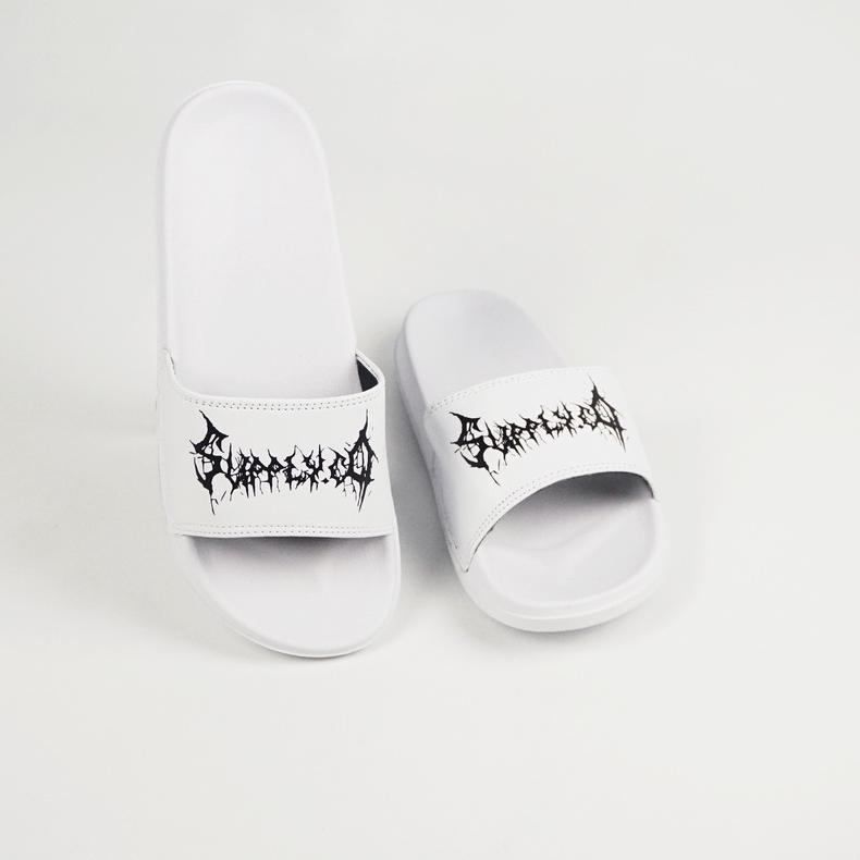 Langsung Kirim [ WHITE SERIES ] Sandal slop / Sandal Slide / sendal slide slippers  Footwear origina