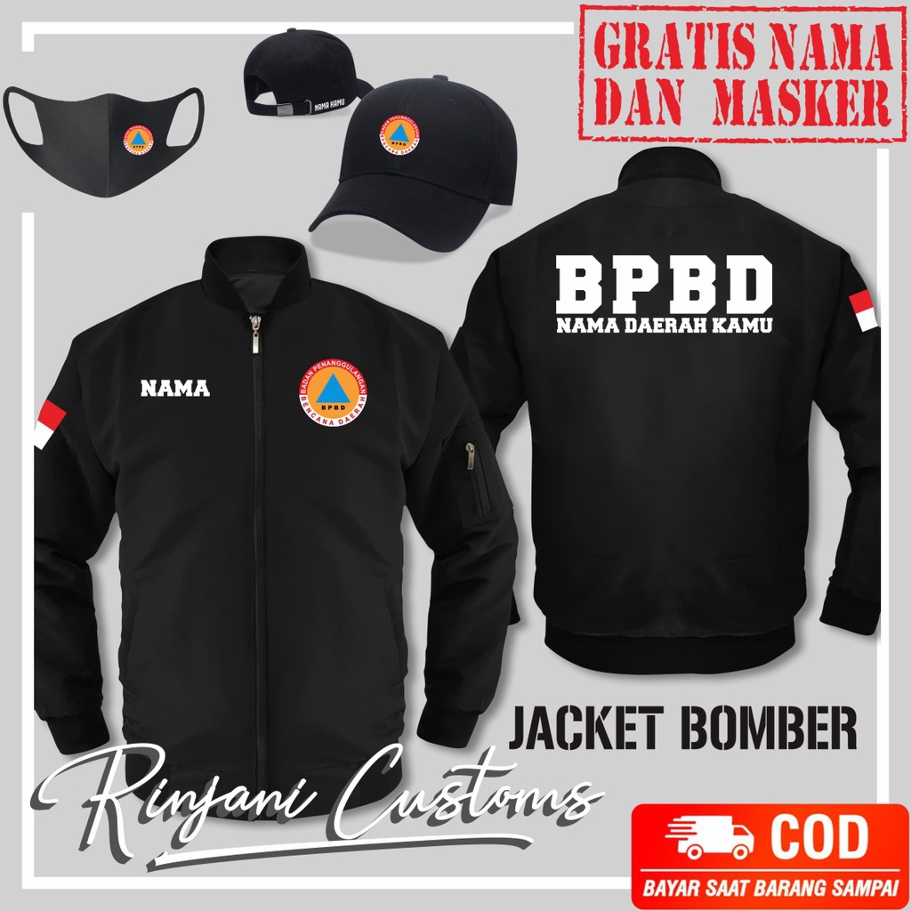 BOMBER BPBD GRATIS NAMA, NAMA DAERAH DAN MASKER - BOMBER BADAN PENANGGULNGAN BENCANA DAERAH