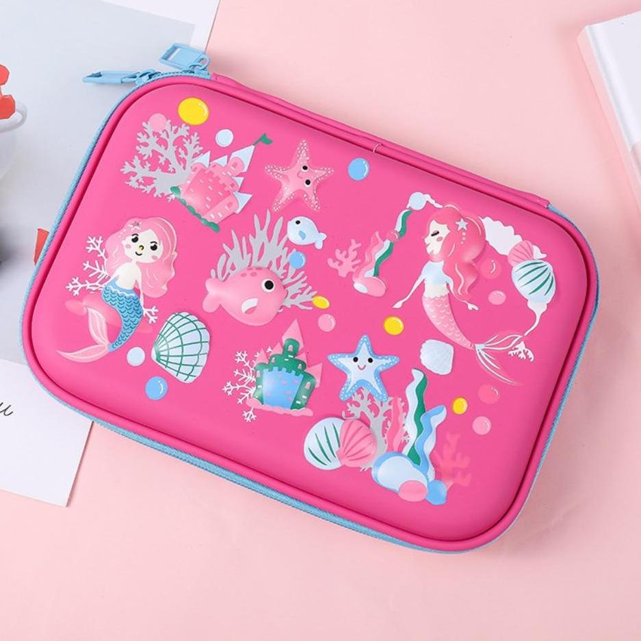 

JKNQ Tempat pensil unicorn kotak pensil pensil case hardtop 3D unicorn lucu ♠ 47