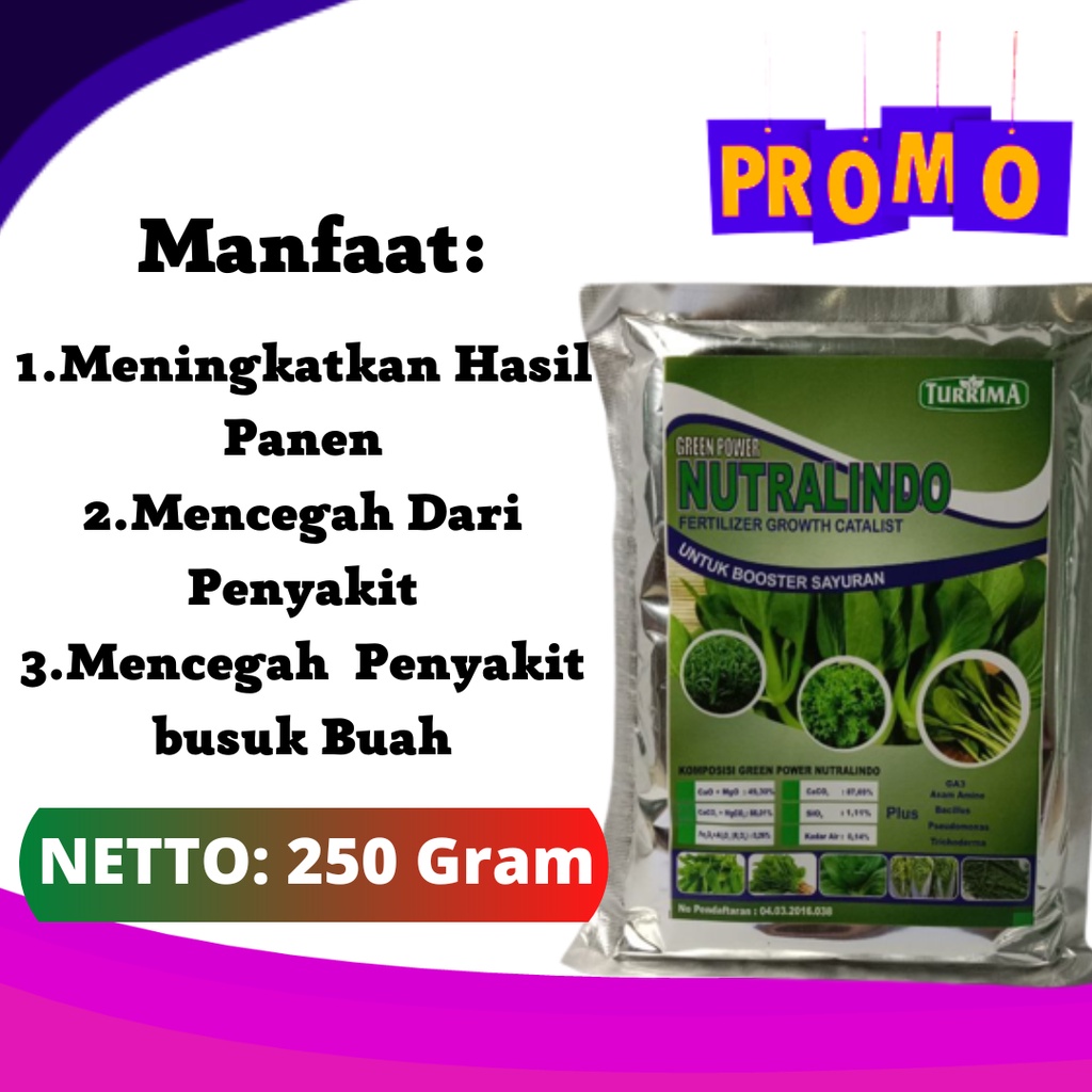 pupuk sayuran dan buah, Nutrisi sayuran dan buah, Booster sayuran hidroponik NUTRALINDO