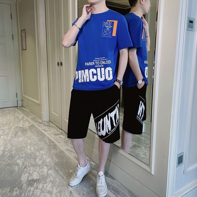 JOSJOLI_STORE/Stelan Whatle Stussy Dan Pimcou/Satu Stel Atasan dan Bawahan Pria Dewasa/Fit to L
