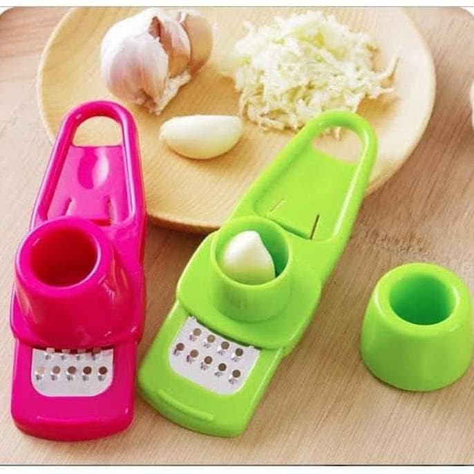 Alat Serutan Mini Serbaguna Alat Pemarut Parutan Bawang Mini Onion Slicer Alat Potong Perajang Penghalus Keju Garlic Press