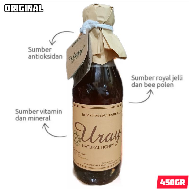 

Madu Hutan Uray 450gr Natural Honey Gread A+
