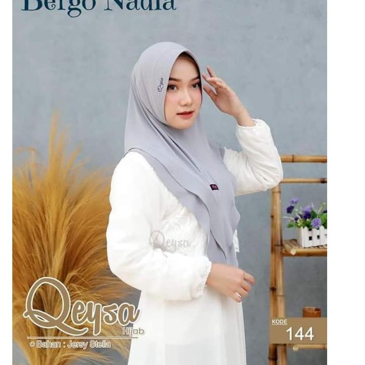jilbab khimar simpel daily Bergo lancip tumpuk 144 qeysa / jilbab qeysa ‑ PR.18Oc22ᶠ