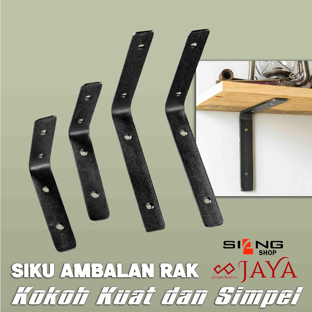RAK BESI SIKU L AMBALAN DINDING FREE SKRUP DAN FISER
