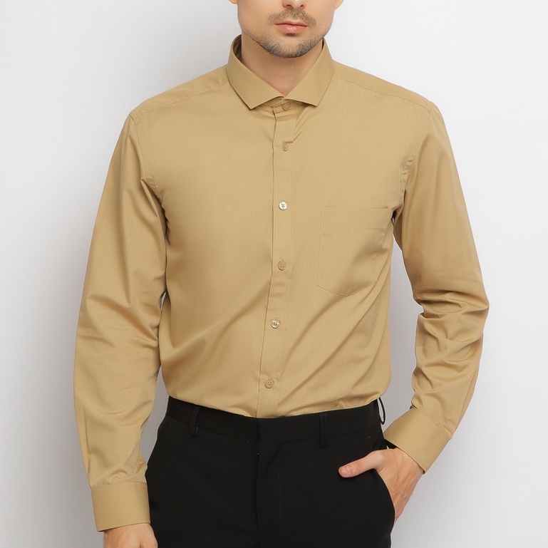 CARLOS MORENO - Kemeja Polos Katun - SKPL | Kemeja Formal | Kemeja Polos Pria | Kemeja Polos Slim Fi