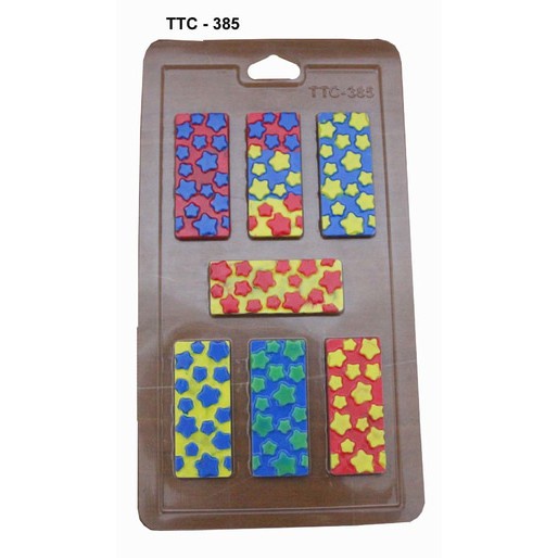 CETAKAN COKLAT MODEL PAGAR MOTIF BINTANG / TTC 385