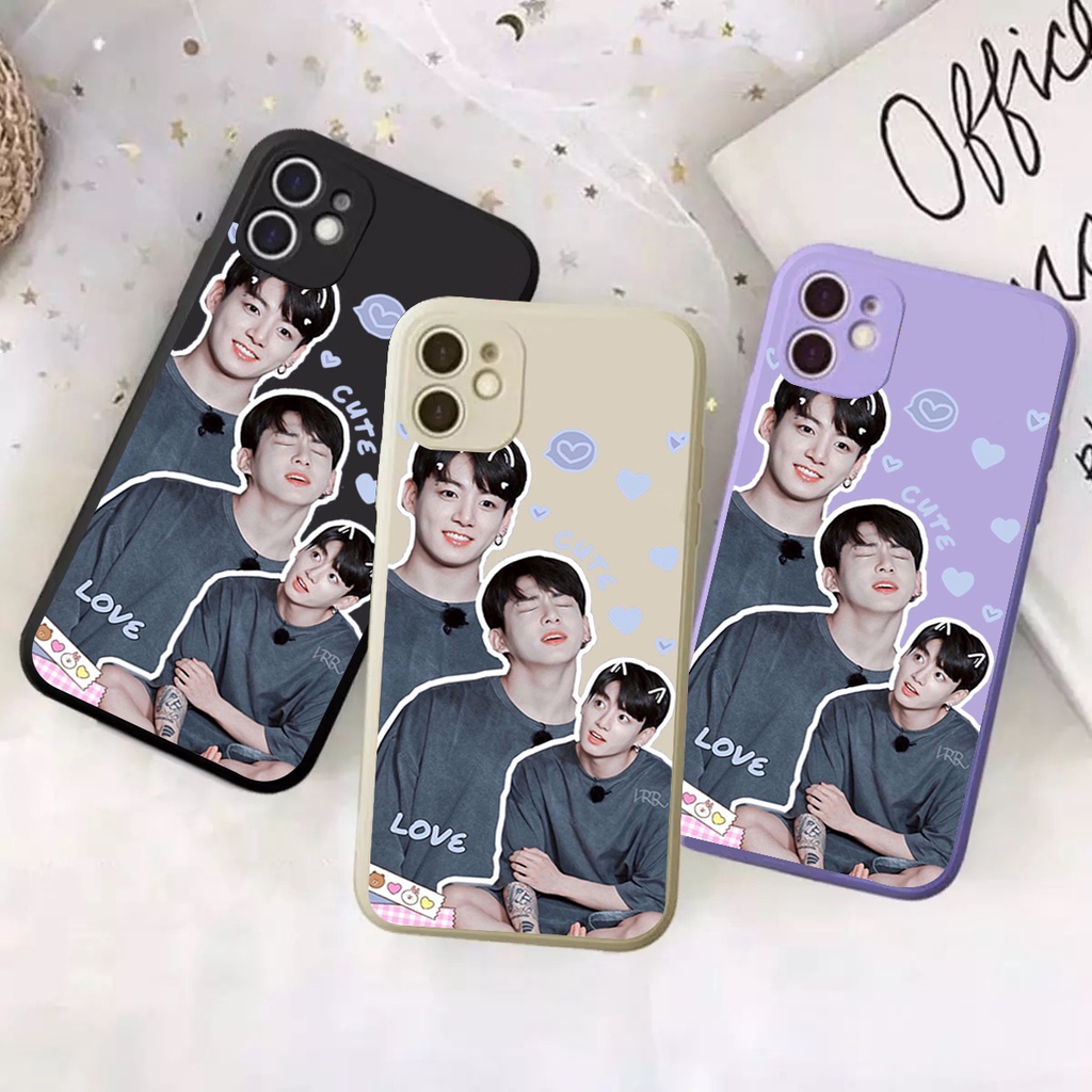 Case  Iphone 6/6s6 plus/6s plus7/87 plus/8 plus JUNGKOOK |Casing Bergambar  Case Macaroon- Case Maca