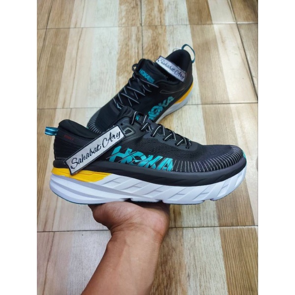 Sepatu Hoka One One Bondi 7 Black Atlantis