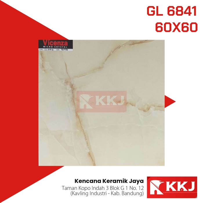 GRANIT LANTAI 60X60 CM VICENZA GL 6841 GRADE A KUALITAS 1