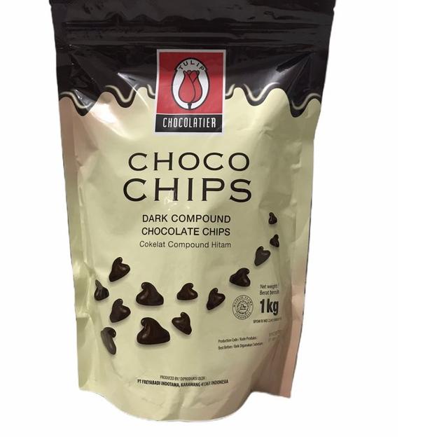 

HOT Product Choco Chips Compound Tulip 1kg Cokelat chip 