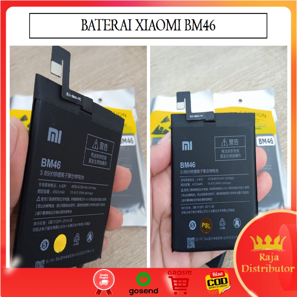 Baterai Batre Battery original Xiaomi Redmi Note 3/ BM46 - XIAOMI BM46