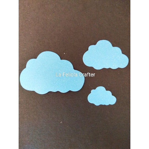 

Scrapbook Awan Clouds 3 pcs /JOURNAL KIT/CRAFT/DIY/Die Cut