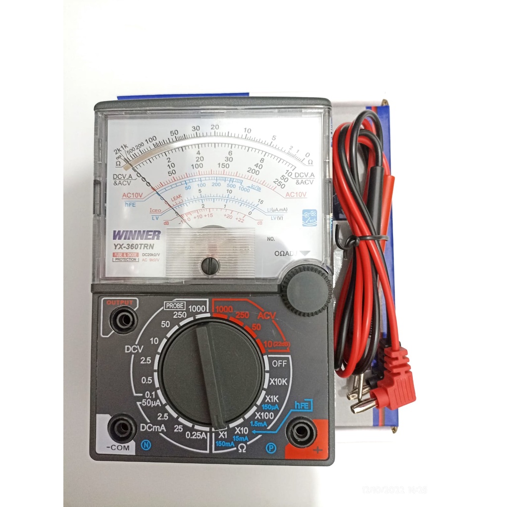 MULTI TESTER Analog WINNER YX 360 TRN MULTIMETER LED INDICATION Alat Ukur Tegangan