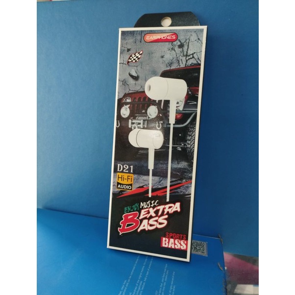 Earphone EXTRA BASS D21/L29