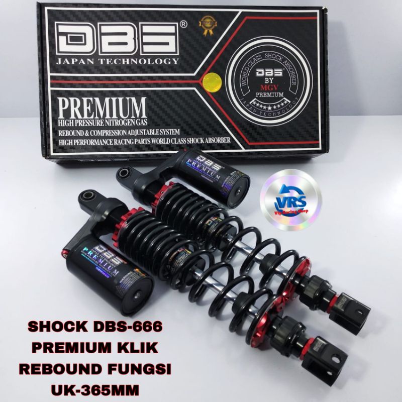 SHOCk TABUNG DBS-666  REBOUND PCX 160 NEW ADV 150/160 UK-365MM SKOK HARGA TERMURAH