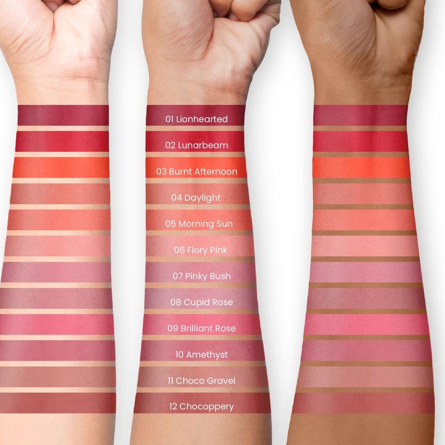 Promo banting--FEYRELY Light Matte Lip Cream - 11 Choco Gravel (Nude Choco)
