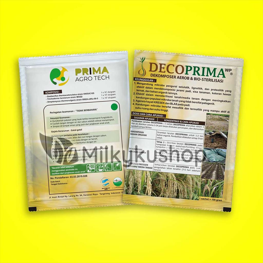 PUPUK HAYATI DECOPRIMA WP 100 GRAM PER SACHET KEMASAN PABRIK