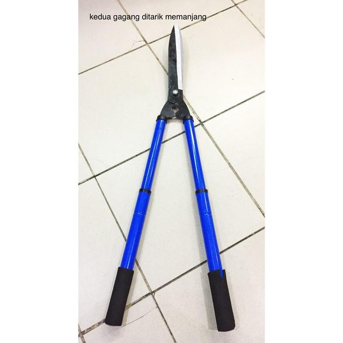 GUNTING RUMPUT TARIK PANJANG PENDEK RANTING DAHAN DAUN BIRU LOKAL